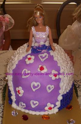 Easy Birthday Cake Recipes on Barbie Birthday Cake On Home Birthday Cake Ideas Barbie Cake