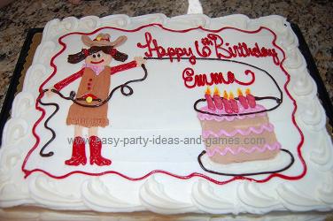 Easy Birthday Cake Recipes on Cowgirl Cake  Western Cake  Cowgirl Birthday Cake