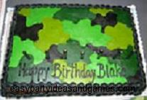 Hunting Birthday Party Supplies on You Can Serve This Camouflage Cake At Many Different Types Of Events