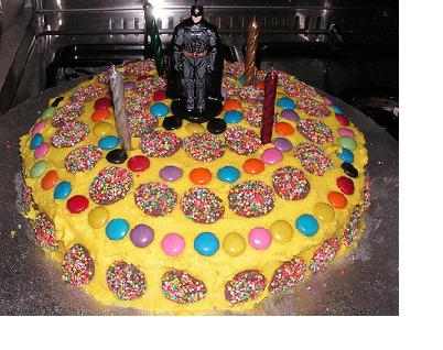 Superhero Birthday Cake on Batman Cake