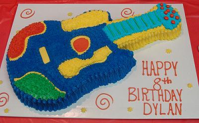Guitar Birthday Cake on Home Cake Ideas Guitar Cake
