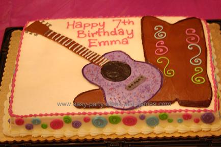 Guitar Birthday Cake on Birthday Cake Guitar Birthday Party Ideas Images   Re Downloads Com