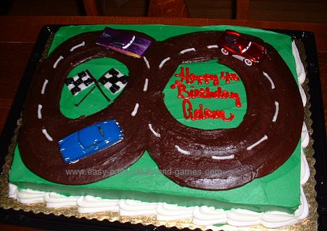 Adult Birthday Cakes on Racetrack Cake  Racecar Cake