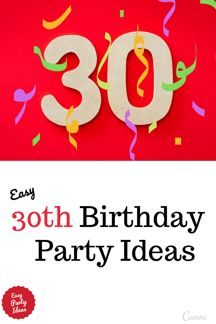 30th Birthday Party Ideas and Games