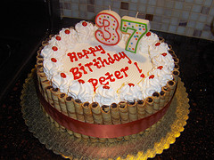 Adult 37th Birthday Cake