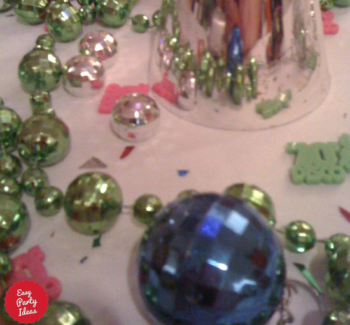 Disco Party Table Decorations