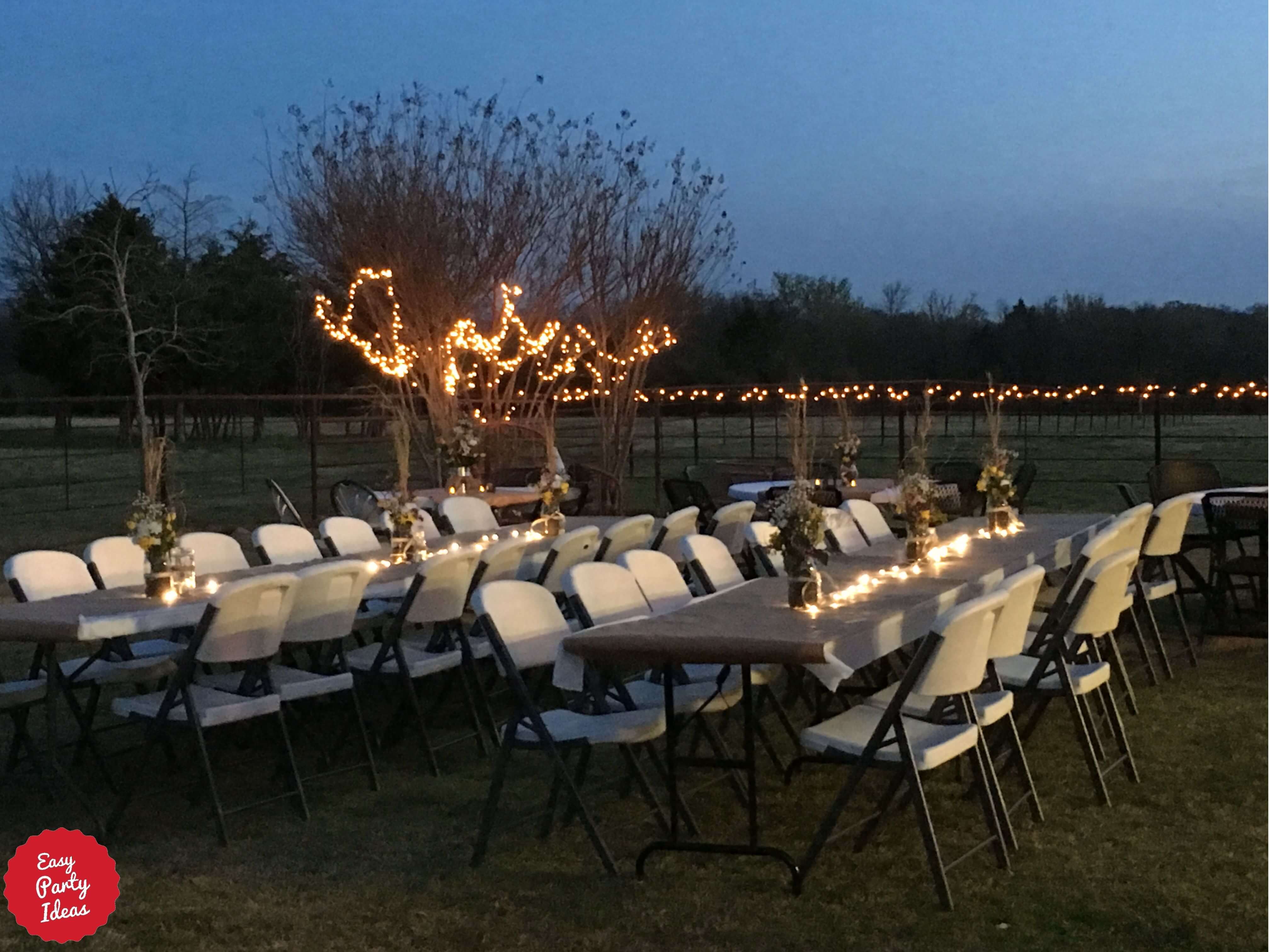 Western Party Dinner Tables