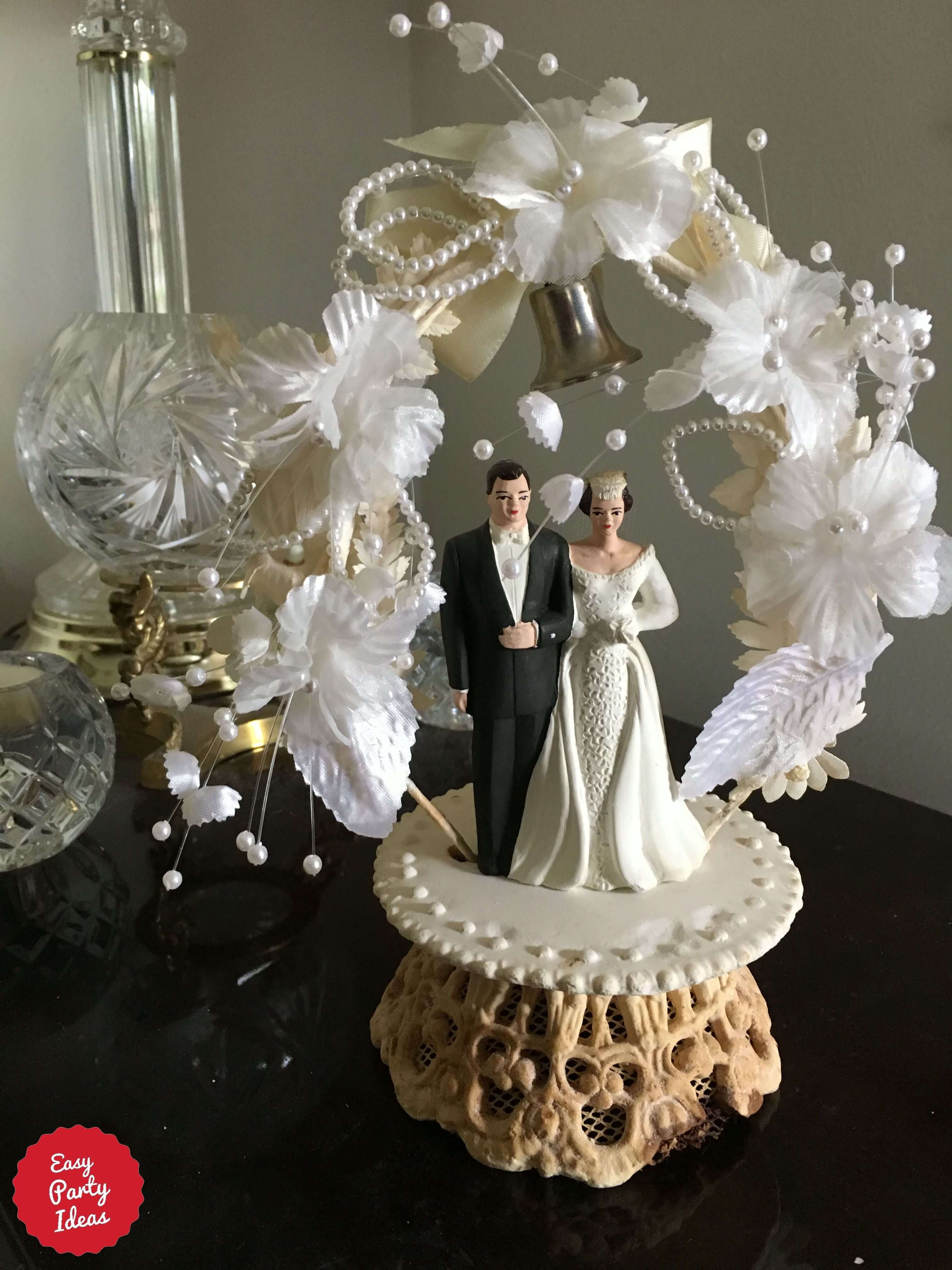 Vintage Wedding Cake Topper