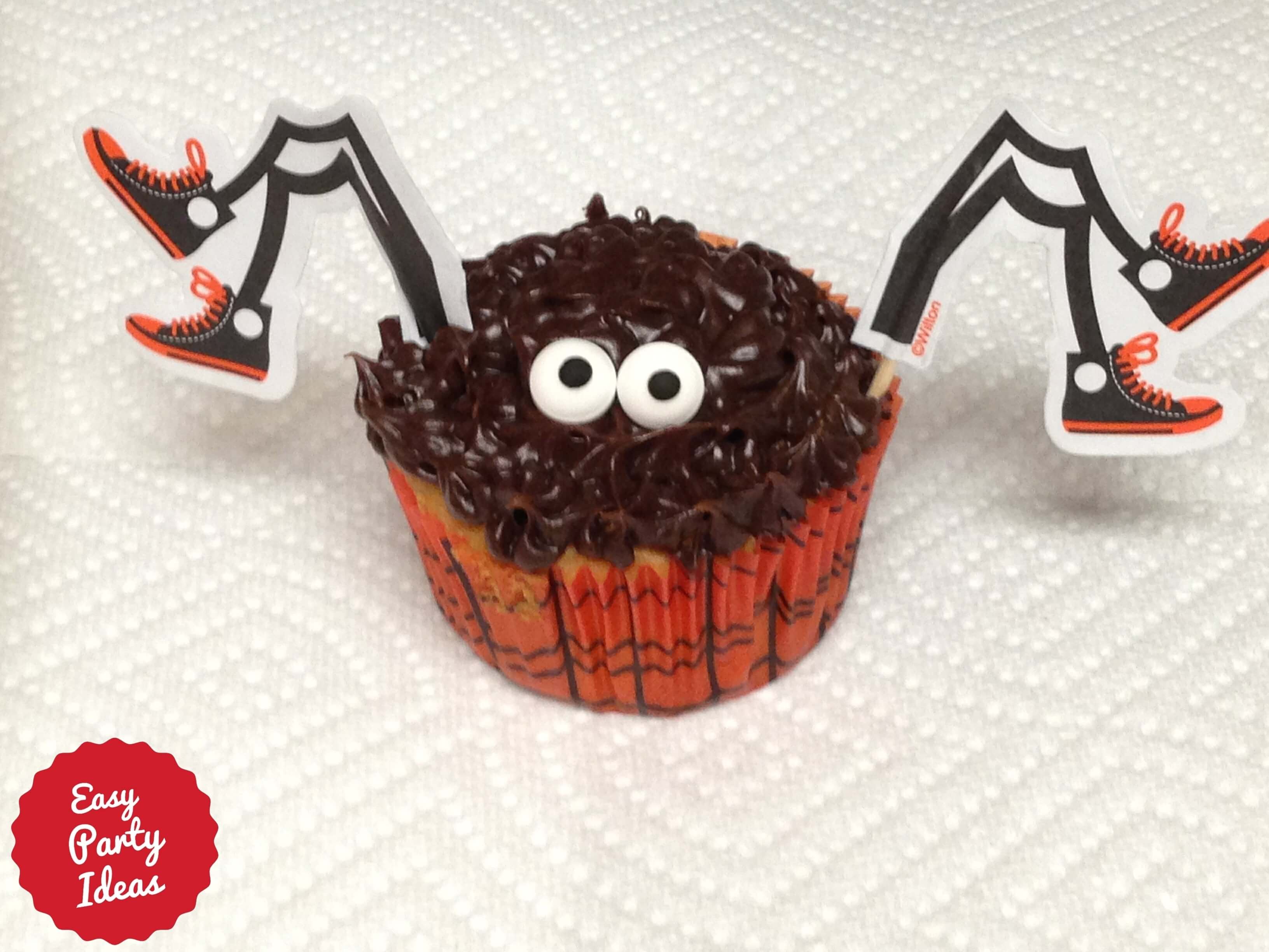 Halloween spider cupcake