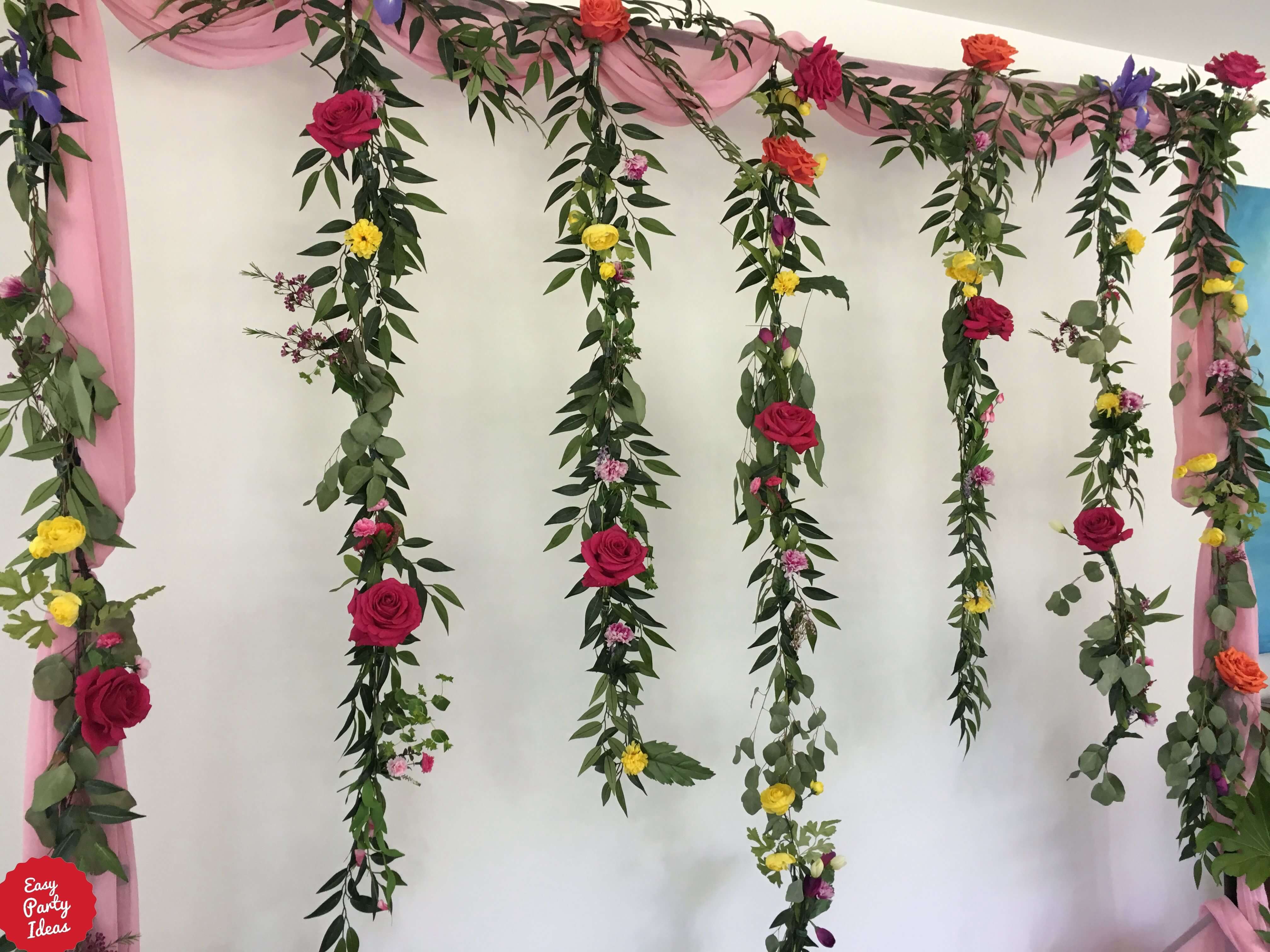 Floral Photo Booth Backdrop