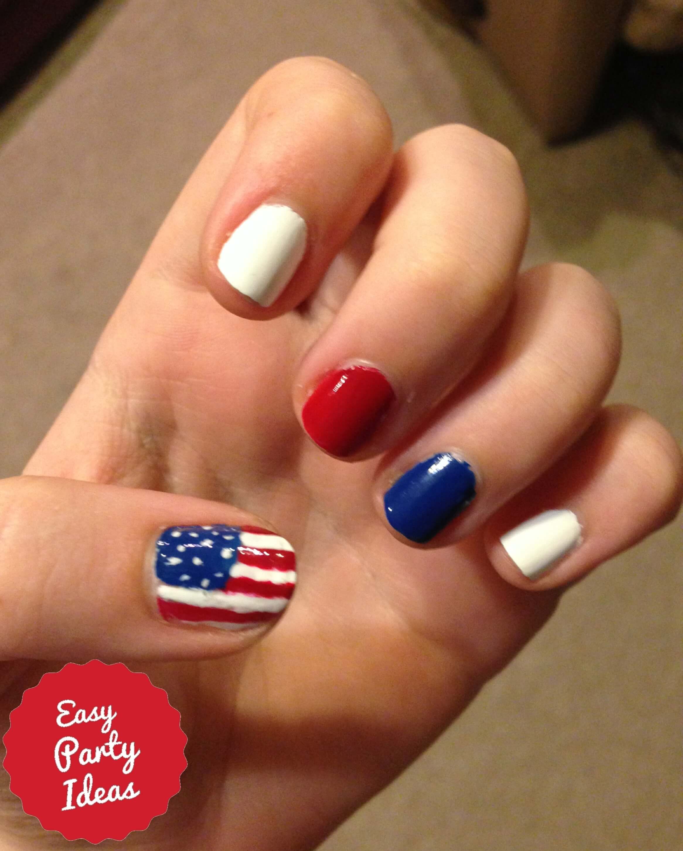 4th of July Nails