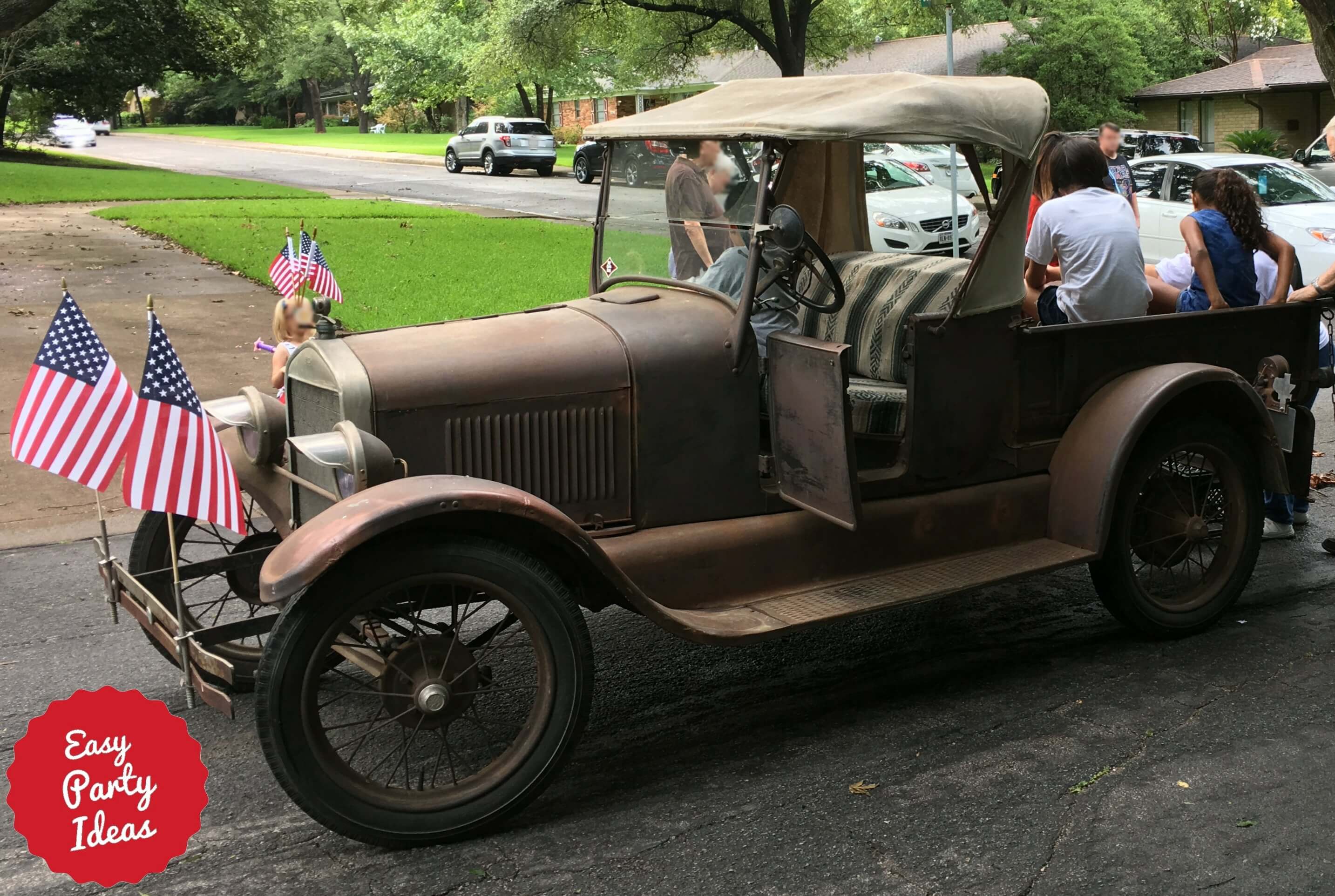 Antique car at 4th of July Parade