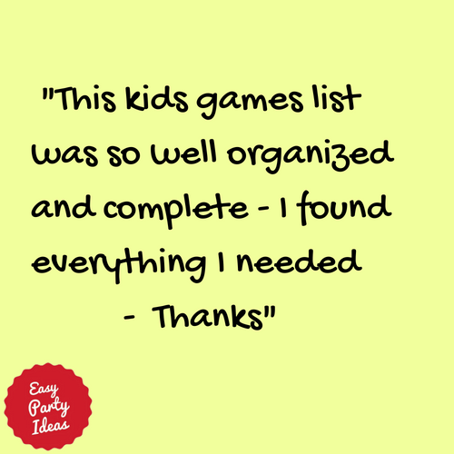 Kudos for Kids Party Games