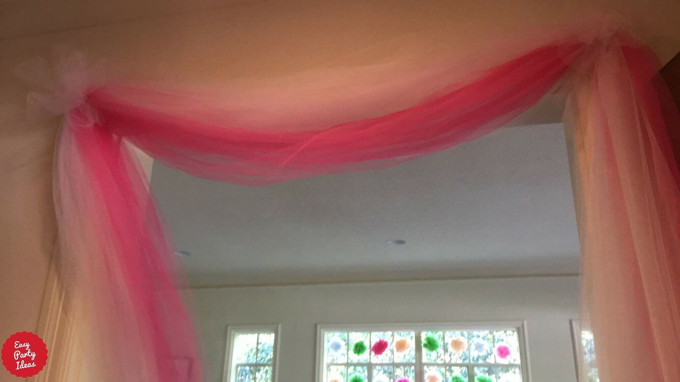 Pink Tulle Party Decorations