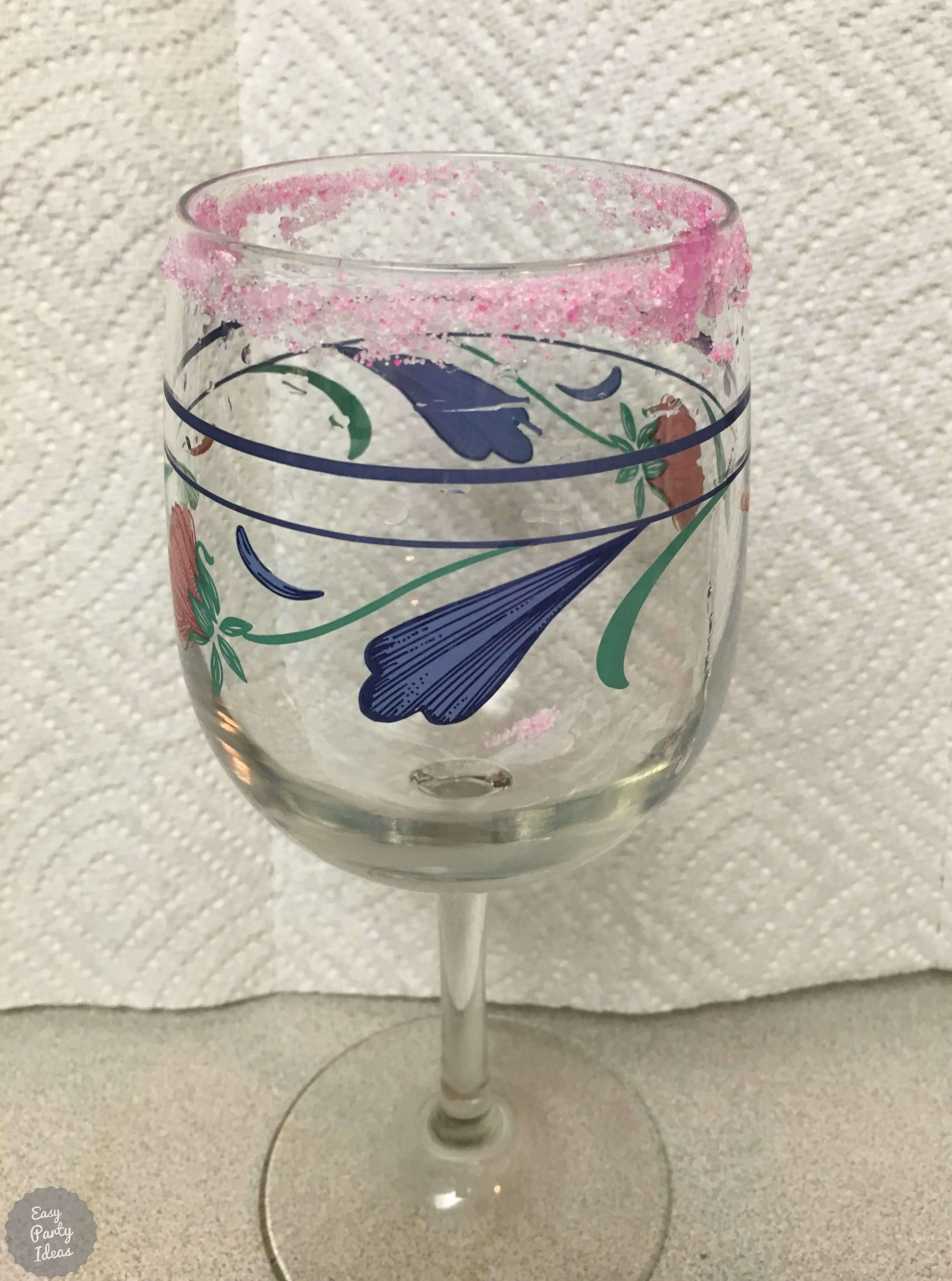 Sugar Rimmed Glass