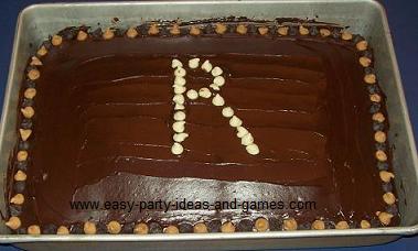 Monogram Cake with Initial R