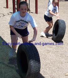 Tire Relay Race