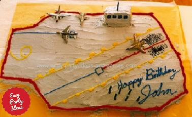 Aircraft Carrier Cake
