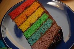 Rainbow Cake Layers