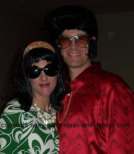 Homemade Elvis and Priscilla Costumes